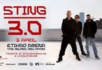 Концерт: Sting 3.0 Tour Etihad Arena Yas Island, 3 апреля.ОАЭ, Абу - Даби