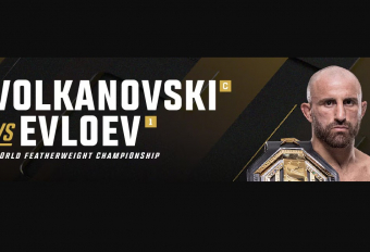 Бой: UFC 333: VOLKANOVSKI VS. EVLOEV. 24 октября 2026. ОАЭ, Абу- Даби
